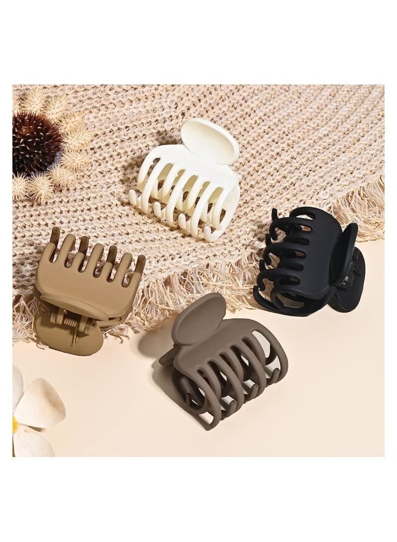 Double Row Teeth Hair Clips Small Claw Clips for Thin Hair 4 Pack - Image 5